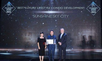 Sunshine Sky City giành chiến thắng vang dội tại Dot Property Vietnam Awards 2022