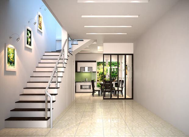 Tư vấn thiết kế và bố trí nội thất nhà ống 33m2 có giếng trời và nhiều cây xanh - Ảnh 7. Tư vấn thiết kế và bố trí nội thất nhà ống 33m2 có giếng trời và nhiều cây xanh - Ảnh 7.