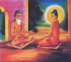 Ngài đến học với hai nhà khổ hạnh tên là Alara Kalama và Adduka Ramaputta và đạt được hai trạng thái thiền định trong Vùng đất của hư vô và Vùng đất của Không tri giác và Không tri giác.