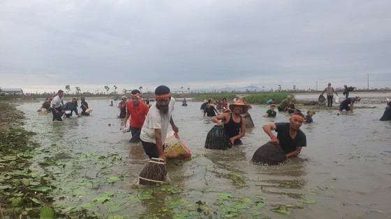 Hàng trăm người dân háo hức đánh bắt cá từ hồ Đầm Lô, tỉnh Hà Tĩnh Ảnh 11