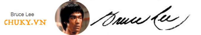 Chữ ký của ngôi sao võ thuật Lý Tiểu Long