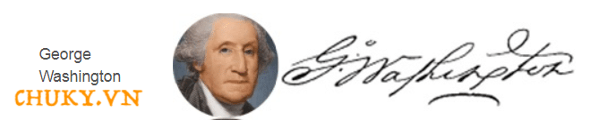 Chữ ký của tổng thống đầu tiên của Hợp chủng quốc Hoa Kỳ George Washington
