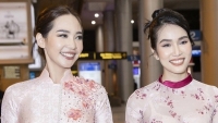 Hoa hậu Quốc tế chọn áo dài của NTK Ngô Nhật Huy khi đến Việt Nam