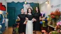 Top 3 Miss World Vietnam 2022 diện váy đen trắng, hào hứng học cắm hoa cùng nhau