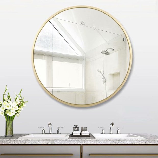 Kiểu gương trang trí giúp phòng tắm trở thành không gian rất thư giãn - Ảnh 9.